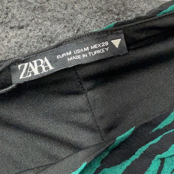 Zara Animal Printed Mini Dress Puff Sleeve Size Medium M NWT Bloggers Favorite - Picture 12 of 14